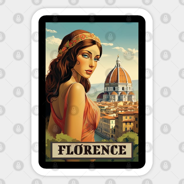 Florence, Italy, Poster Sticker by BokeeLee